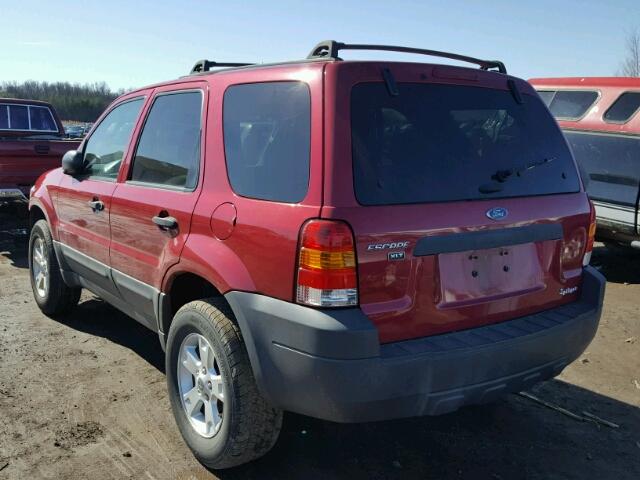 1FMYU03ZX6KC62974 - 2006 FORD ESCAPE XLT RED photo 3