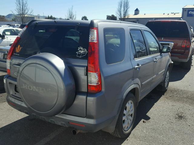 JHLRD78995C063372 - 2005 HONDA CR-V SE GRAY photo 4