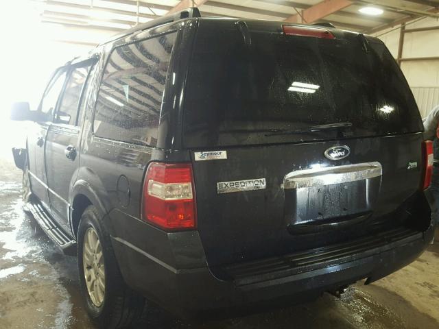 1FMJU1J57BEF09786 - 2011 FORD EXPEDITION BLACK photo 3