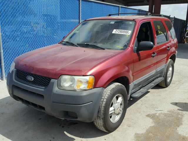 1FMYU02103KC97997 - 2003 FORD ESCAPE XLS RED photo 2