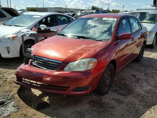 1NXBR30E58Z970082 - 2008 TOYOTA COROLLA CE RED photo 2