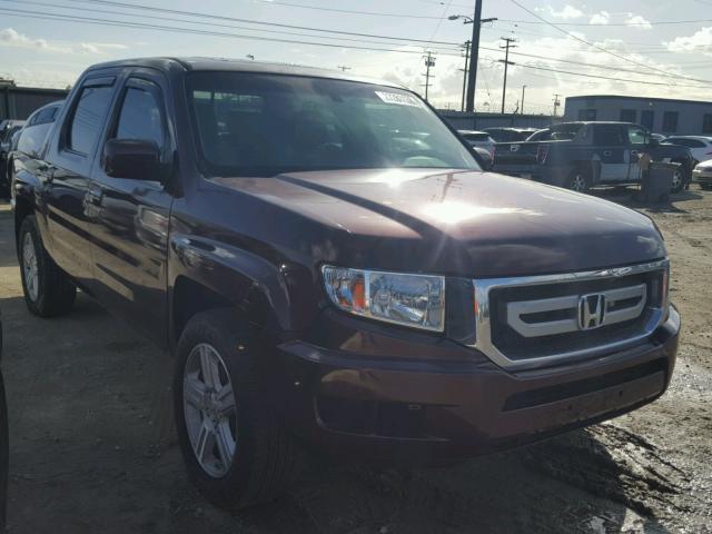 5FPYK16549B101828 - 2009 HONDA RIDGELINE BURGUNDY photo 1