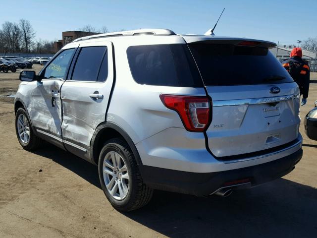 1FM5K8D8XJGA56949 - 2018 FORD EXPLORER X SILVER photo 3