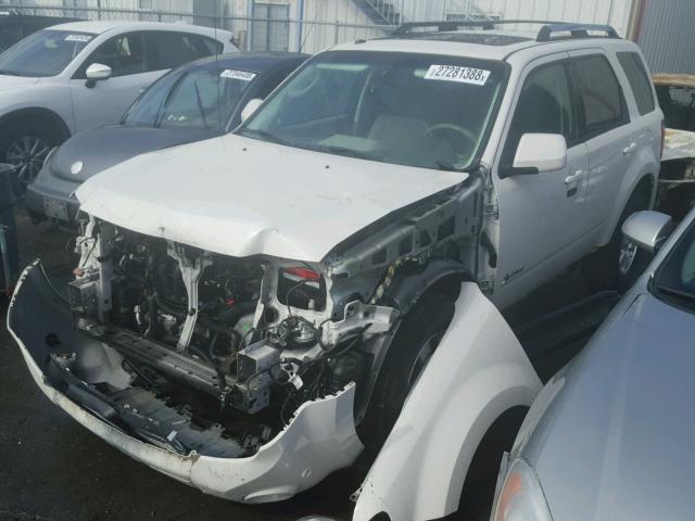 1FMCU5K3XAKA87431 - 2010 FORD ESCAPE HYB WHITE photo 2