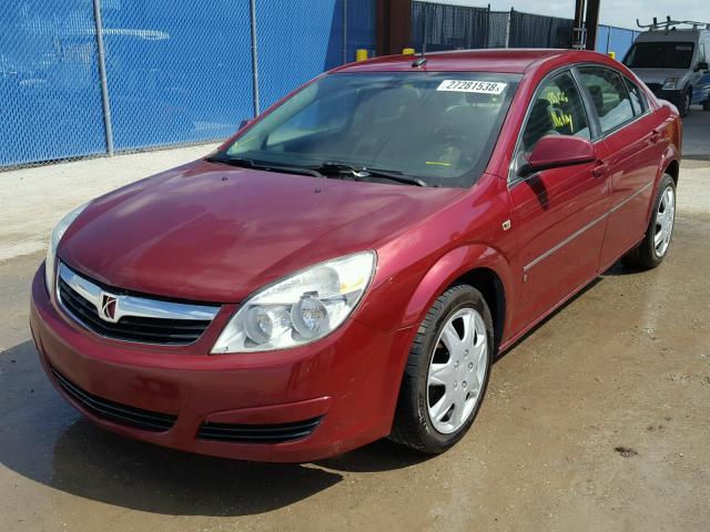 1G8ZS57N57F188662 - 2007 SATURN AURA XE RED photo 2