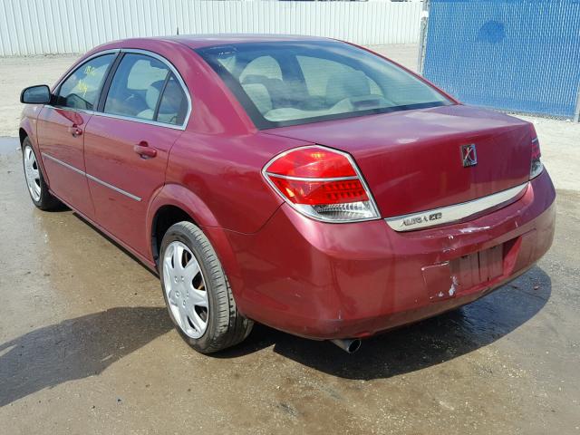 1G8ZS57N57F188662 - 2007 SATURN AURA XE RED photo 3