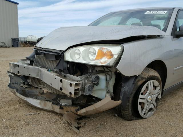 1G1ZS57F97F259286 - 2007 CHEVROLET MALIBU LS ვერცხლისფერი ფოტო 10