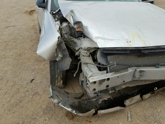 1G1ZS57F97F259286 - 2007 CHEVROLET MALIBU LS ვერცხლისფერი ფოტო 9