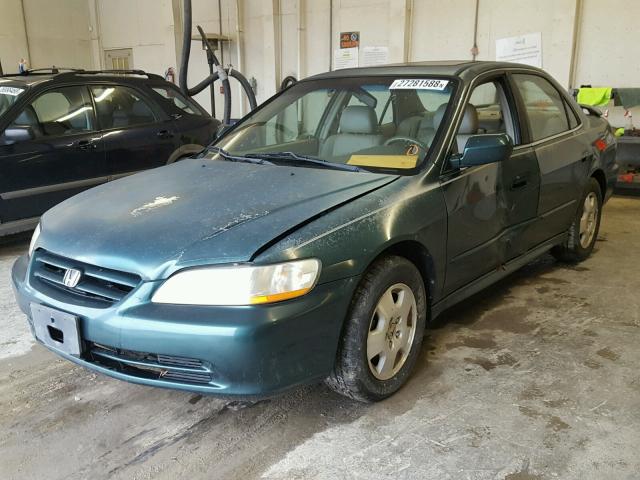 1HGCG16532A021392 - 2002 HONDA ACCORD EX GREEN photo 2