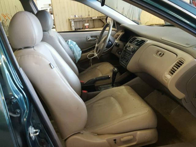 1HGCG16532A021392 - 2002 HONDA ACCORD EX GREEN photo 5