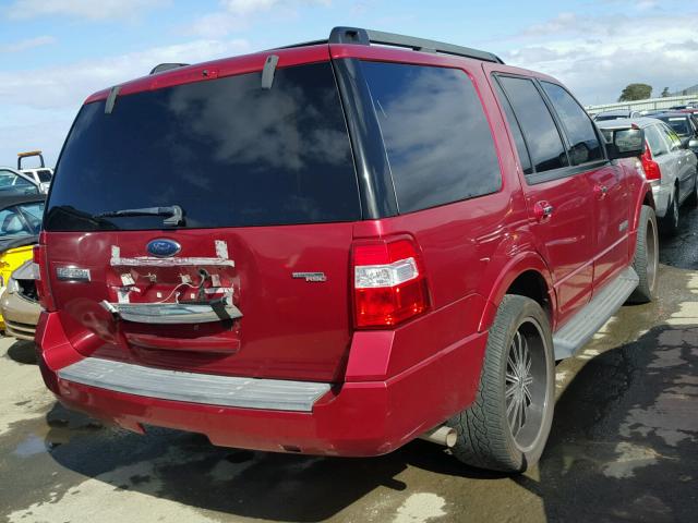 1FMFU15508LA02183 - 2008 FORD EXPEDITION RED photo 4