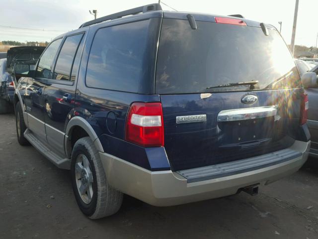 1FMFU18507LA26381 - 2007 FORD EXPEDITION BLUE photo 3