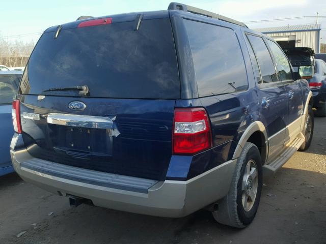 1FMFU18507LA26381 - 2007 FORD EXPEDITION BLUE photo 4