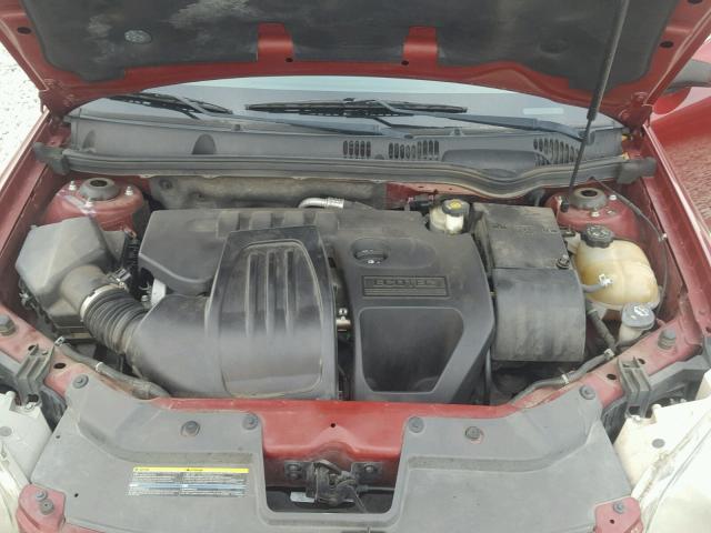 1G2AL18F687306573 - 2008 PONTIAC G5 RED photo 7