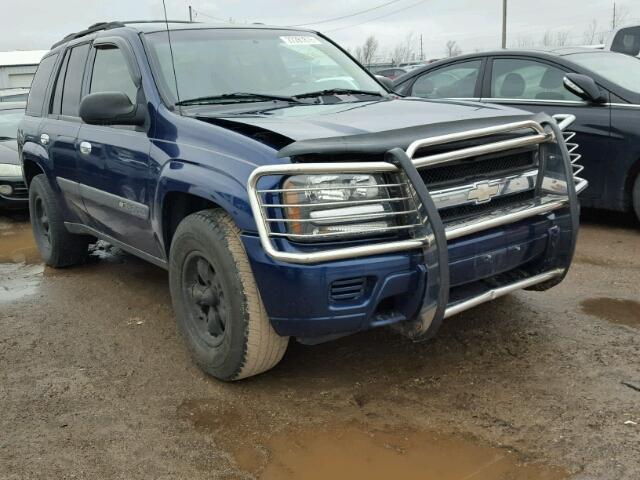 1GNDS13S432288801 - 2003 CHEVROLET TRAILBLAZE BLUE photo 1