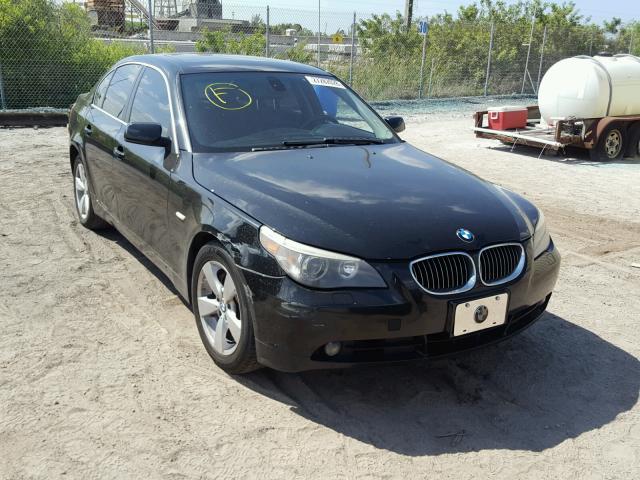 WBANF33557CS40373 - 2007 BMW 525 XI BLACK photo 1