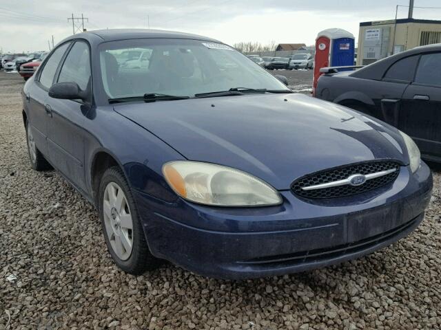 1FAFP52U22G133636 - 2002 FORD TAURUS LX BLUE photo 1