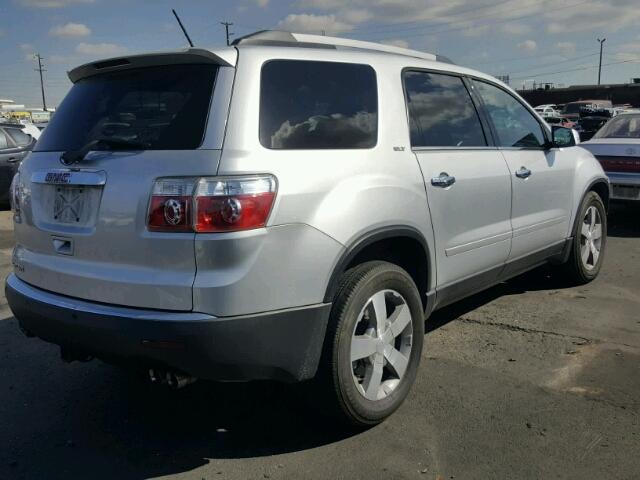 1GKKRRED8CJ221847 - 2012 GMC ACADIA SLT SILVER photo 4