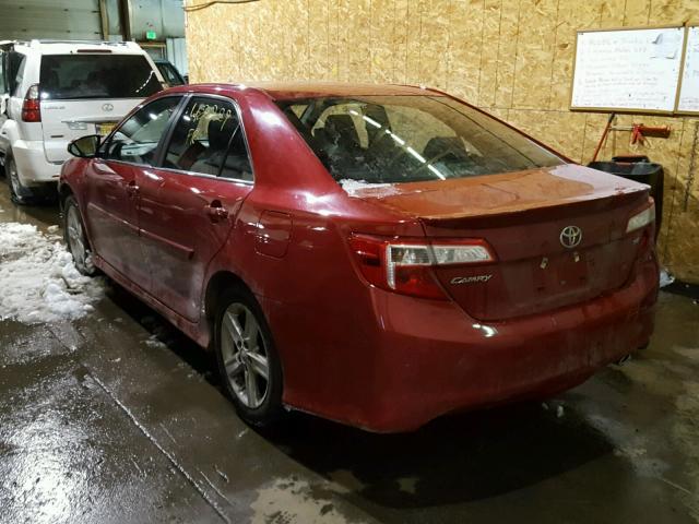 4T1BF1FK0EU806275 - 2014 TOYOTA CAMRY L RED photo 3