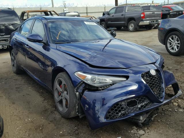 ZARFAEDN0H7539866 - 2017 ALFA ROMEO GIULIA Q4 BLUE photo 1