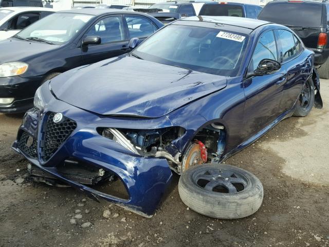 ZARFAEDN0H7539866 - 2017 ALFA ROMEO GIULIA Q4 蓝色 照片 2