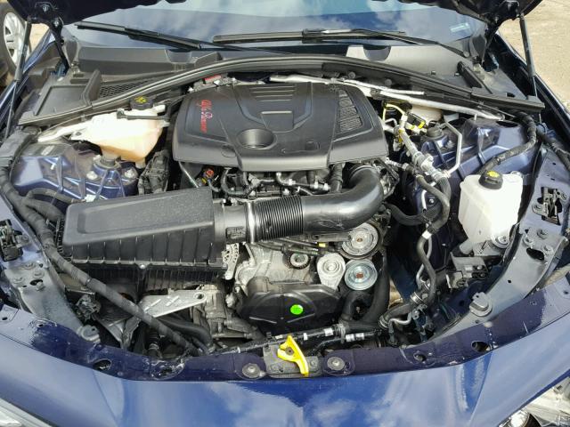 ZARFAEDN0H7539866 - 2017 ALFA ROMEO GIULIA Q4 蓝色 照片 7