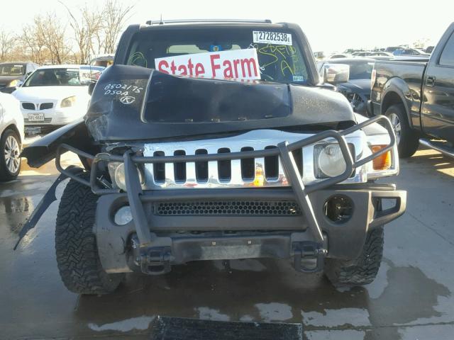 5GTDN136068129030 - 2006 HUMMER H3 BLACK photo 9