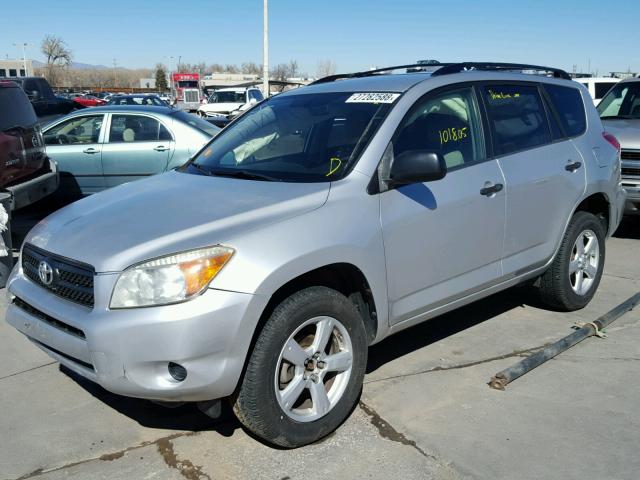 JTMBD33V776041089 - 2007 TOYOTA RAV4 SILVER photo 2