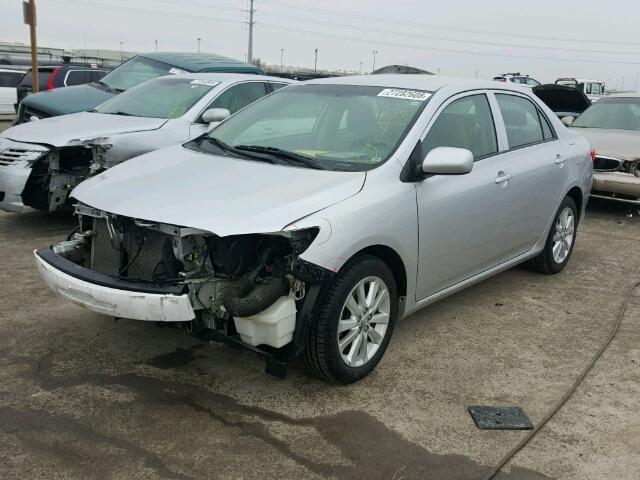 JTDBL40E39J003078 - 2009 TOYOTA COROLLA BA SILVER photo 2