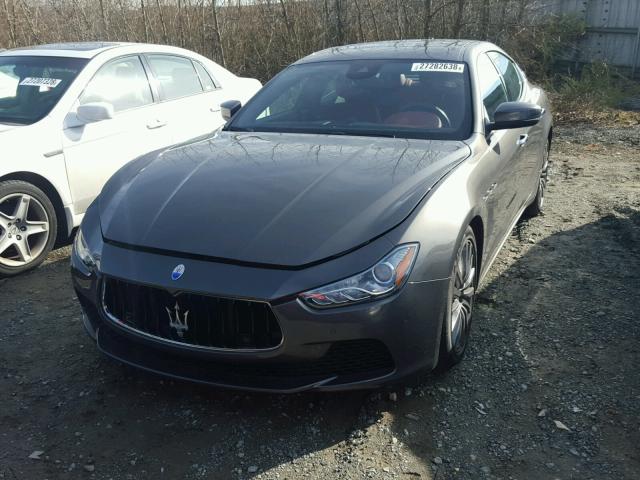 ZAM57RSL5H1213251 - 2017 MASERATI GHIBLI S GRAY photo 2