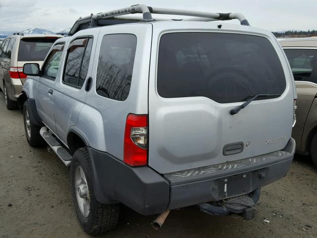 5N1ED28YX2C503452 - 2002 NISSAN XTERRA XE SILVER photo 3