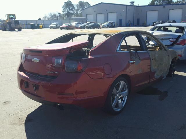 1G11J5SX3DF226134 - 2013 CHEVROLET MALIBU LTZ დამწვარი ფოტო 4