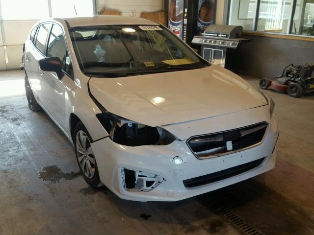 4S3GTAA61H3740150 - 2017 SUBARU IMPREZA WHITE photo 1