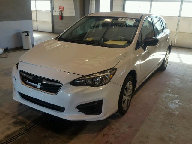 4S3GTAA61H3740150 - 2017 SUBARU IMPREZA WHITE photo 2