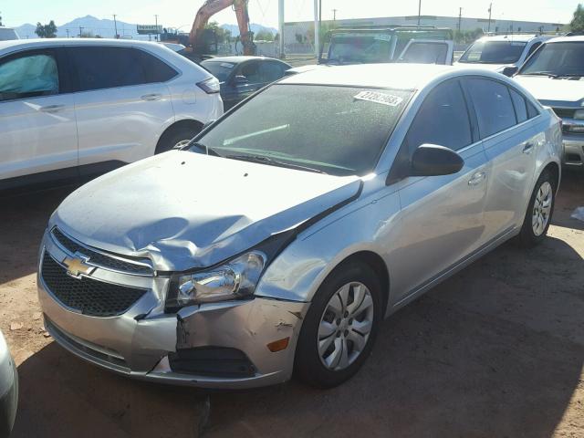 1G1PC5SH6C7312205 - 2012 CHEVROLET CRUZE LS SILVER photo 2