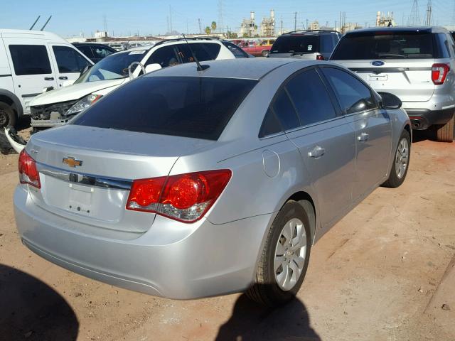 1G1PC5SH6C7312205 - 2012 CHEVROLET CRUZE LS SILVER photo 4