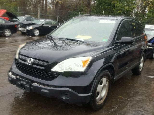 5J6RE48377L007223 - 2007 HONDA CR-V LX BLACK photo 2