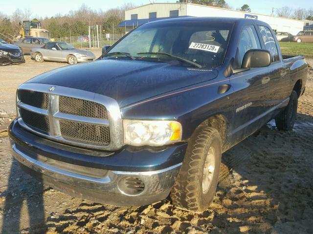 1D7HA18N55S211251 - 2005 DODGE RAM 1500 S BLUE photo 2