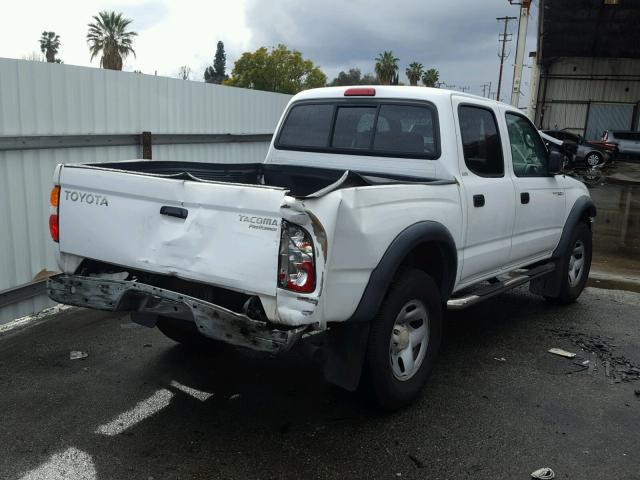 5TEGM92N63Z178922 - 2003 TOYOTA TACOMA DOU WHITE photo 4