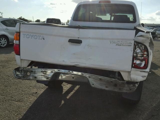 5TEGM92N63Z178922 - 2003 TOYOTA TACOMA DOU WHITE photo 9