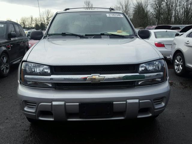 1GNDS13S362182246 - 2006 CHEVROLET TRAILBLAZE SILVER photo 9