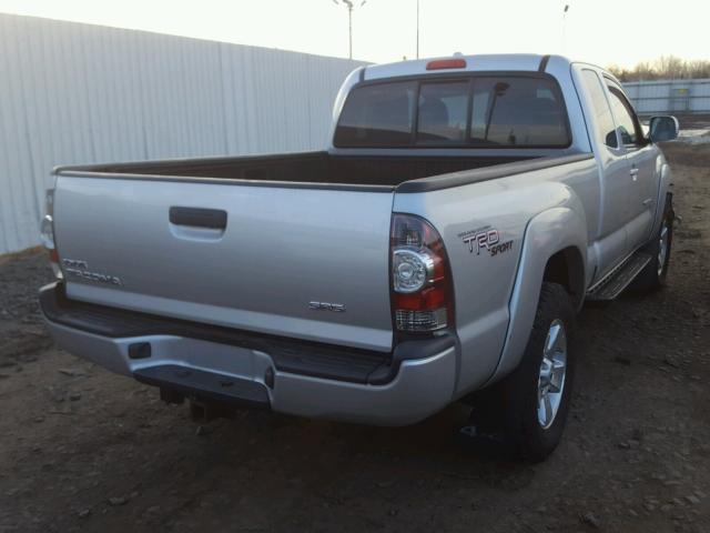 5TEUU4EN1AZ712603 - 2010 TOYOTA TACOMA ACC SILVER photo 4