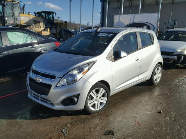 KL8CB6S9XFC735929 - 2015 CHEVROLET SPARK LS SILVER photo 2