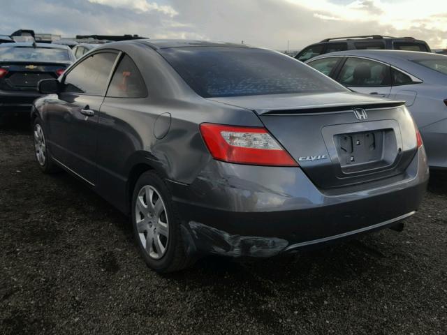 2HGFG12689H506909 - 2009 HONDA CIVIC LX GRAY photo 3