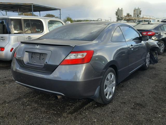 2HGFG12689H506909 - 2009 HONDA CIVIC LX GRAY photo 4