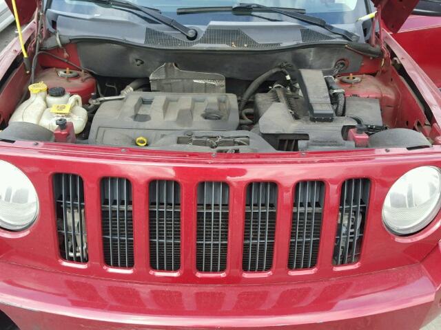 1J8FF28W77D392533 - 2007 JEEP PATRIOT SP RED photo 7