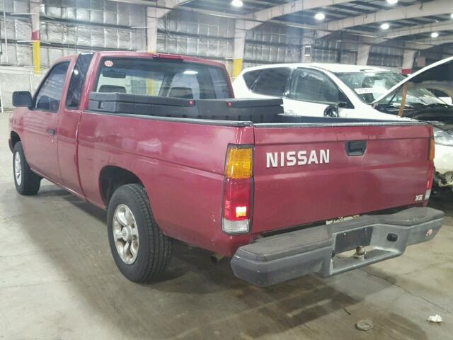 1N6SD16S9TC301782 - 1996 NISSAN TRUCK KING BURGUNDY photo 3