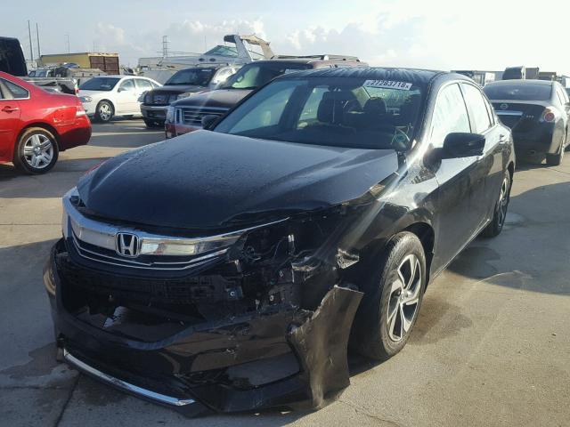 1HGCR2F36GA246606 - 2016 HONDA ACCORD LX BLACK photo 2