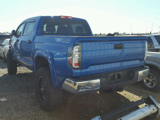 5TFDY5F10GX572212 - 2016 TOYOTA TUNDRA CRE BLUE photo 3