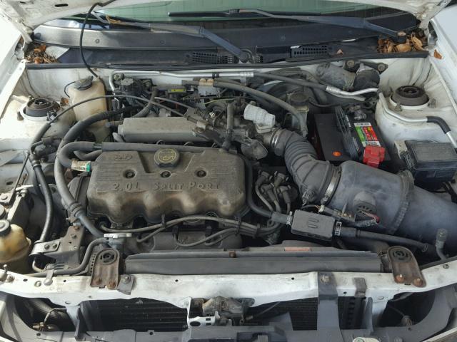 3FAFP13P71R182596 - 2001 FORD ESCORT WHITE photo 7